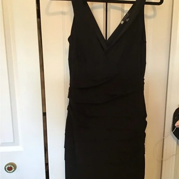 Carole Little Black Sheath Cocktail Dress - Picture 2 of 3